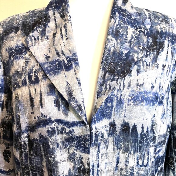 Chico's Silk/Cotton Long Jacket, Size XL (Chico's 2), Fully Lined, Lightweight - Picture 3 of 3